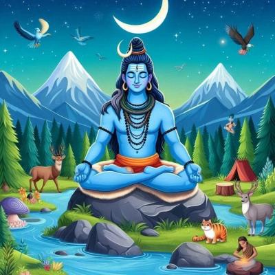 indian mythology Shiva image
