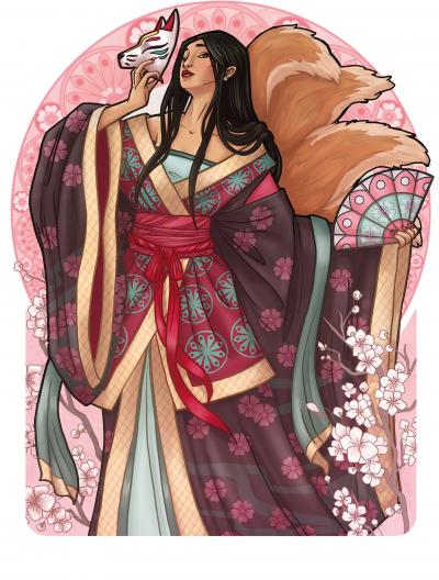 Curios Lynx Games - Card Art - Tomamo-No-Mae