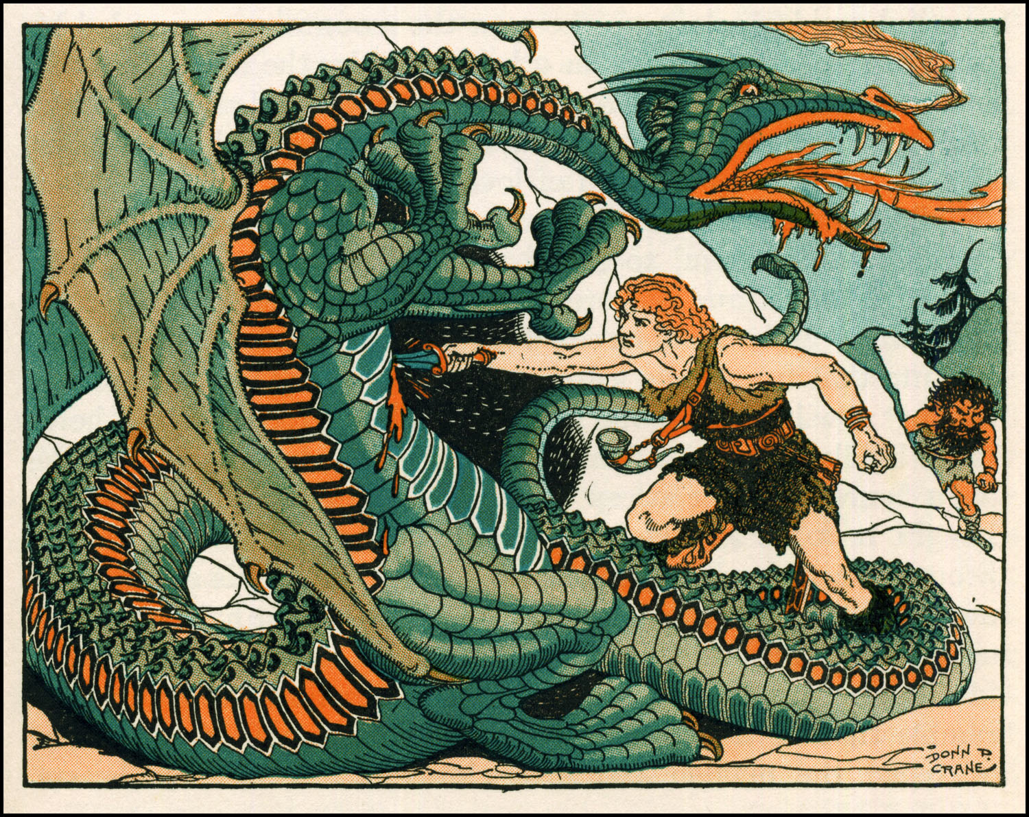 Сигурд сражается с драконом