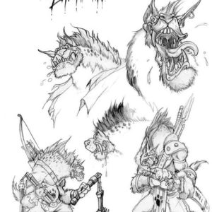 Гноллы, Gnoll — мифическая раса гиеноголовых гуманоидов из книг вымышленных существ - Книги вымышленных существ