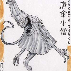 Каса-обакэ, Kasa-obake — ёкай-цукумогами из японской мифологии - Японская мифология