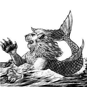 Морской лев, Merlion — мифическое существо из средневековой мифологии - Средневековье  (бестиарий, геральдика, мифология)