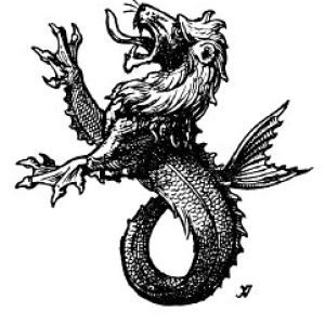 Морской лев, Merlion — мифическое существо из средневековой мифологии - Средневековье  (бестиарий, геральдика, мифология)