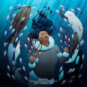 Миф о Седне, матери моря, myth of Sedna, the mother of the sea — богиня из эскимосской мифологии - Эскимосская мифология (Инуитская мифология)