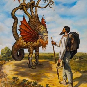 Пифон, или алхимический Меркурий, Python, or the alchemical Mercurius — чудовище из книг вымышленных существ - Книги вымышленных существ