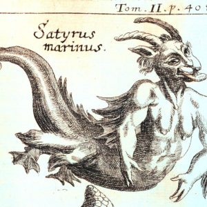Сатирус маринус, или морской сатир, Satyrus marinus, or the marine satyr - Европейская мифология