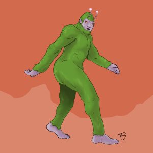 Марсианский бигфут, Martian Bigfoot — криптид из мифологии Криптиды - Криптиды