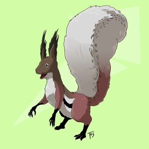Хохлатая земляная белка, Tufted Ground Squirrel — мифическое существо из индонезийской мифологии - Индонезийская мифология